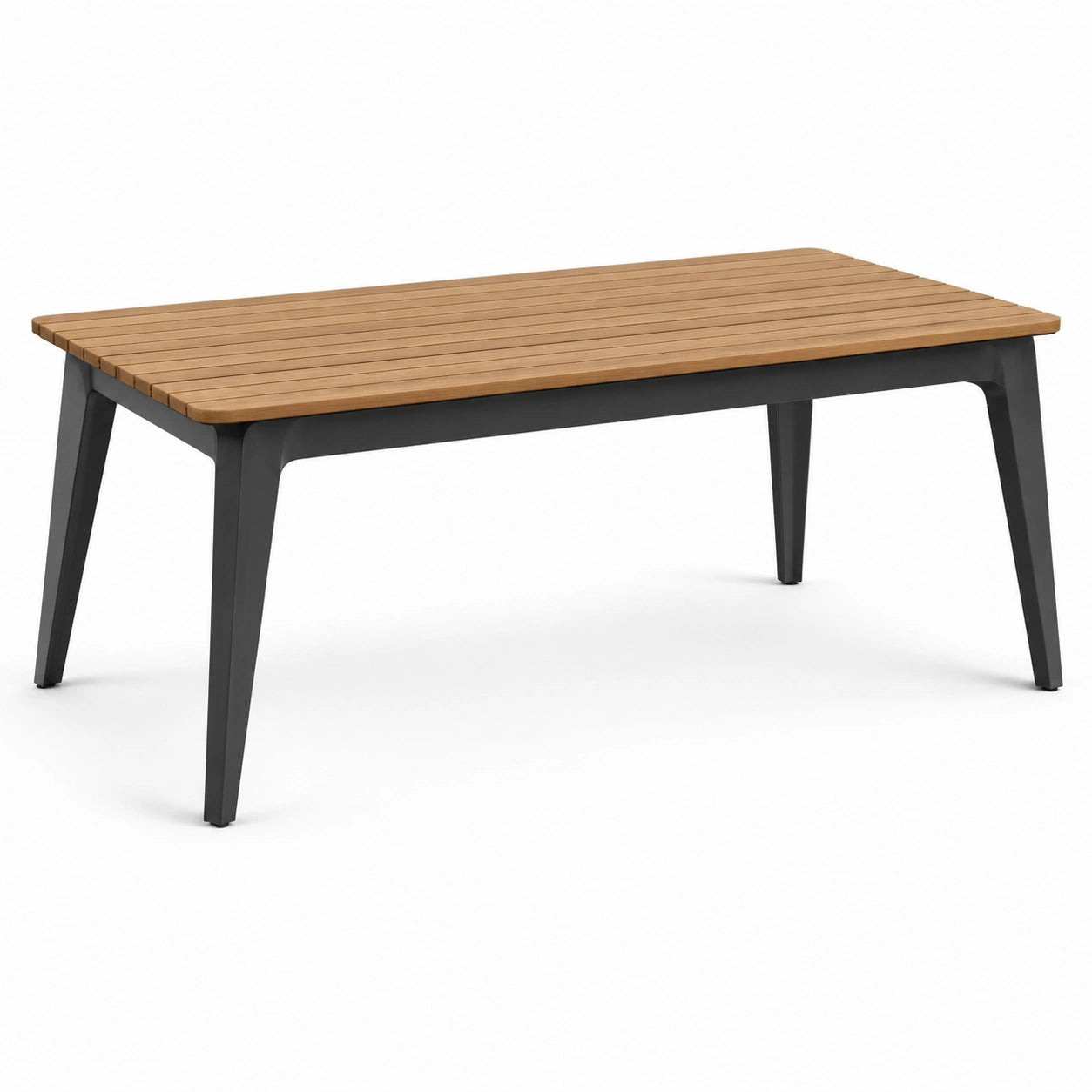 Tavolo da pranzo rettangolare in legno e metallo 180x90x75 cm
